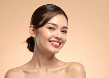 Smiling woman with a youthful, natural-looking complexion